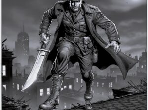 perák, appeared with a knife